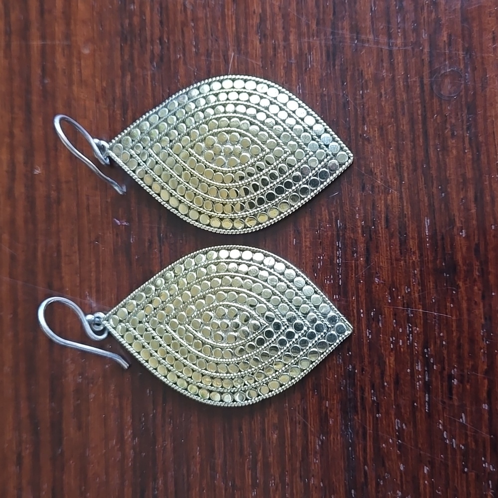 Anna Beck large teardrop earrings
